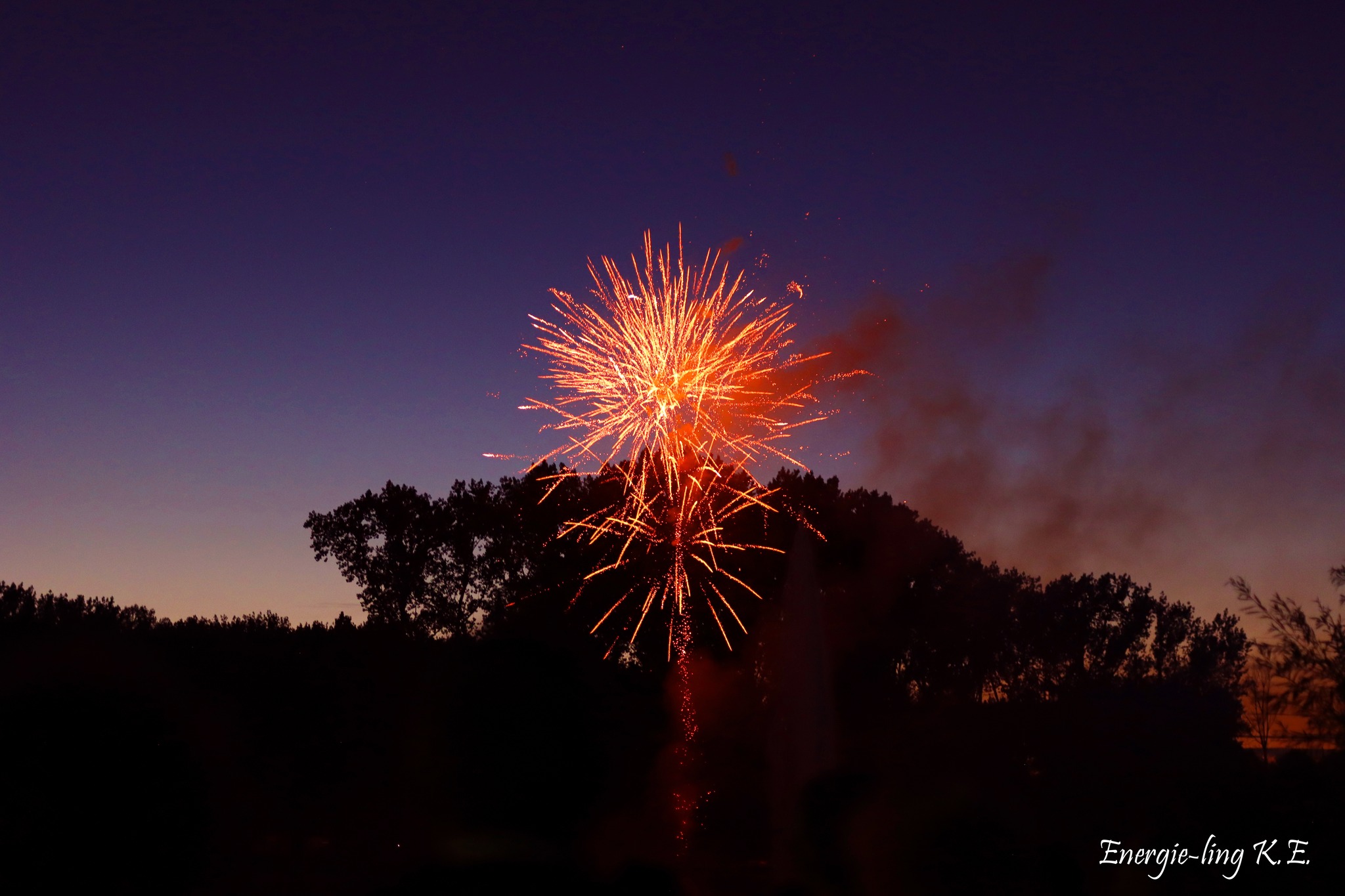 Vuurwerk in domein De Gavers in Geraardsbergen