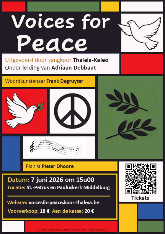 flyer 'Voices for Peace'