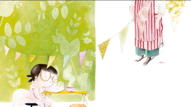 Beeld uit het boek 'Iedereen prinses' van Brigitte Minne