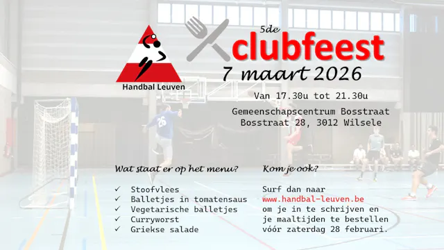 Uitnodiging Clubfeest