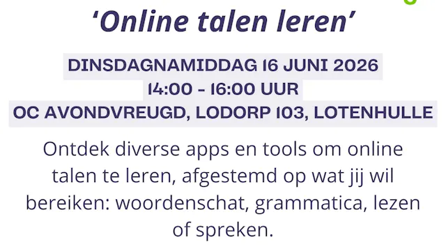 Digistatie "Online talen leren"