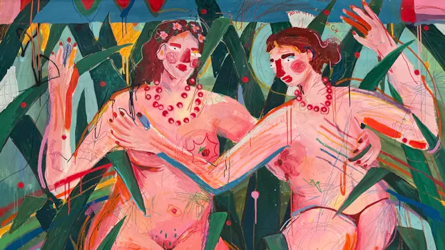 Iryna Maksymova, "Arkan", 2022, Acrylic on canvas, 200 x 155 cm