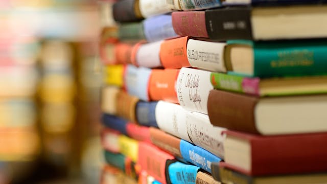 boekenverkoop in de bib