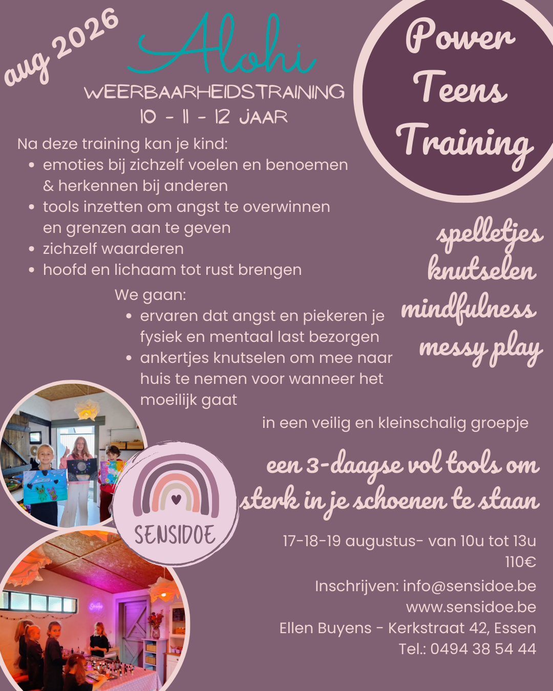 Alohi weerbaarheidstraining Power Teens Training