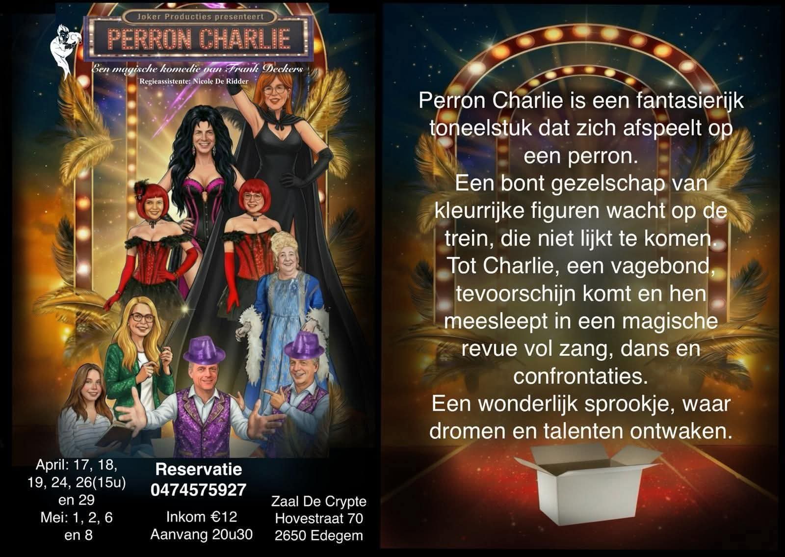 Een bont gezelschap op een perron. Ze worden door clochard Charlie, meegevoerd in een waanzinnig avontuur.
