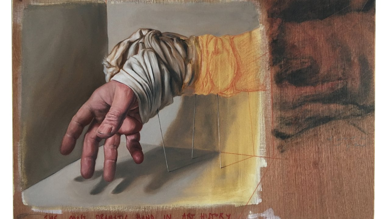The most dramatic hand in Art History