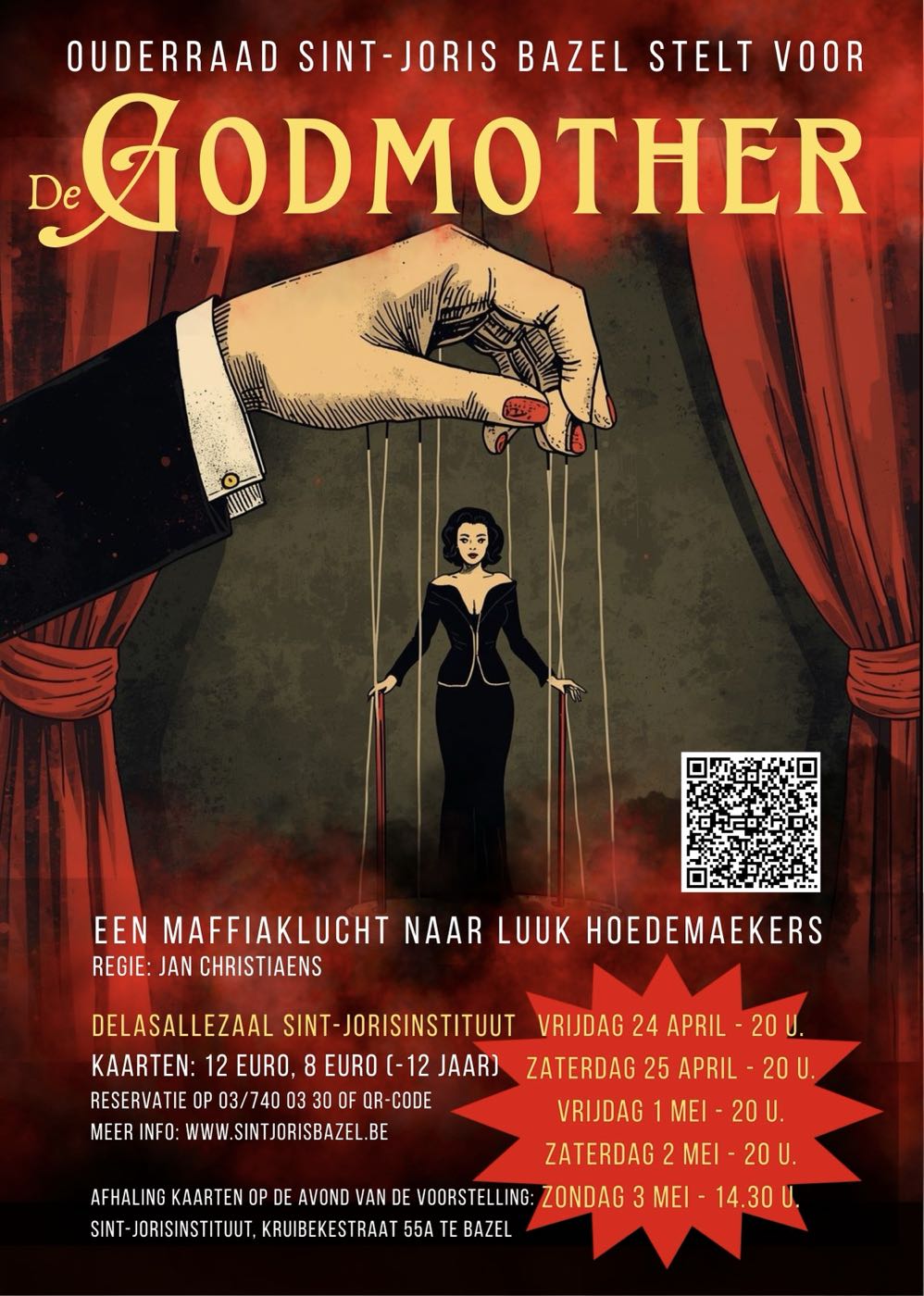 Flyer toneel Sint-Joris Bazel