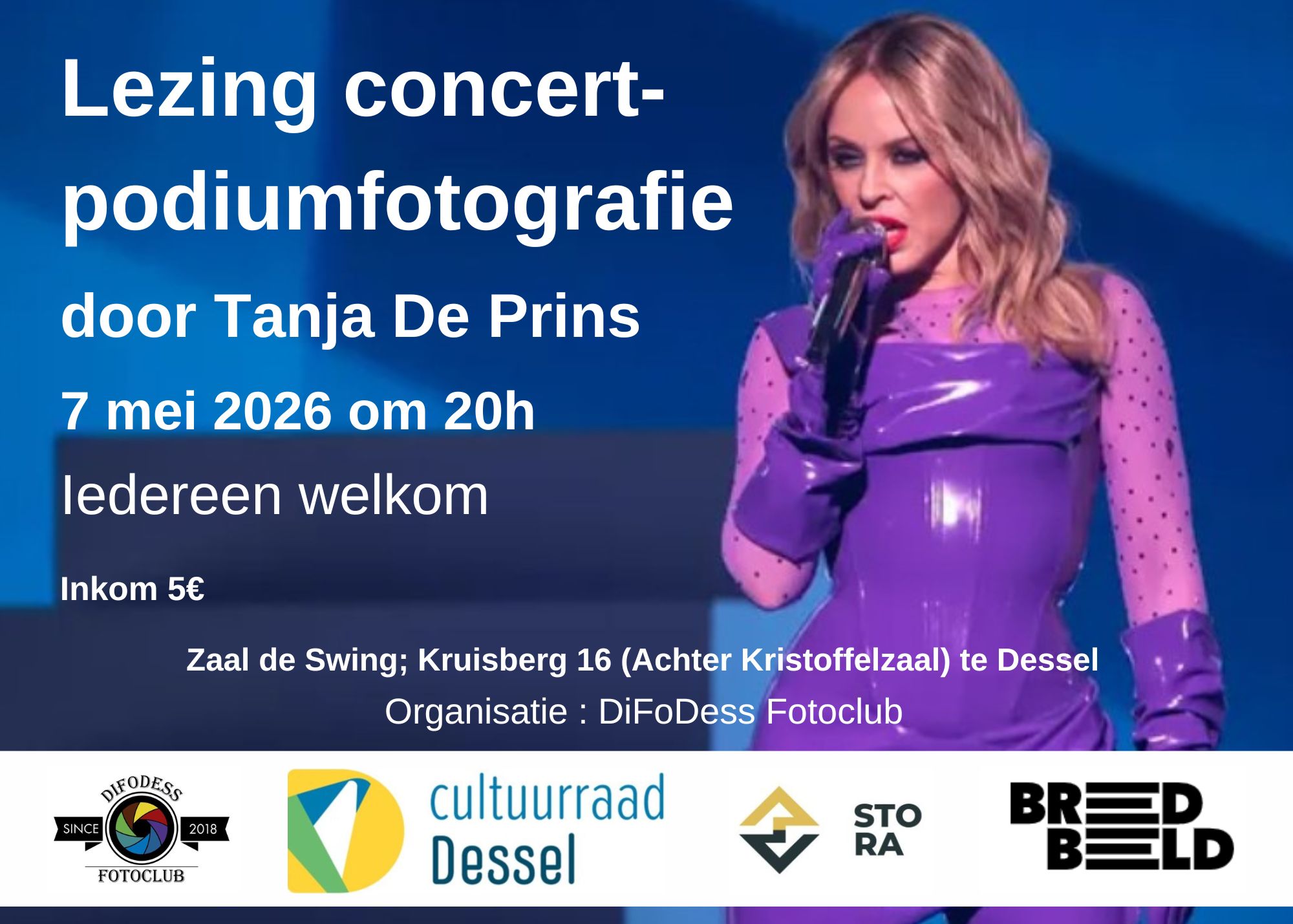 Lezing concert- en podiumfotografie