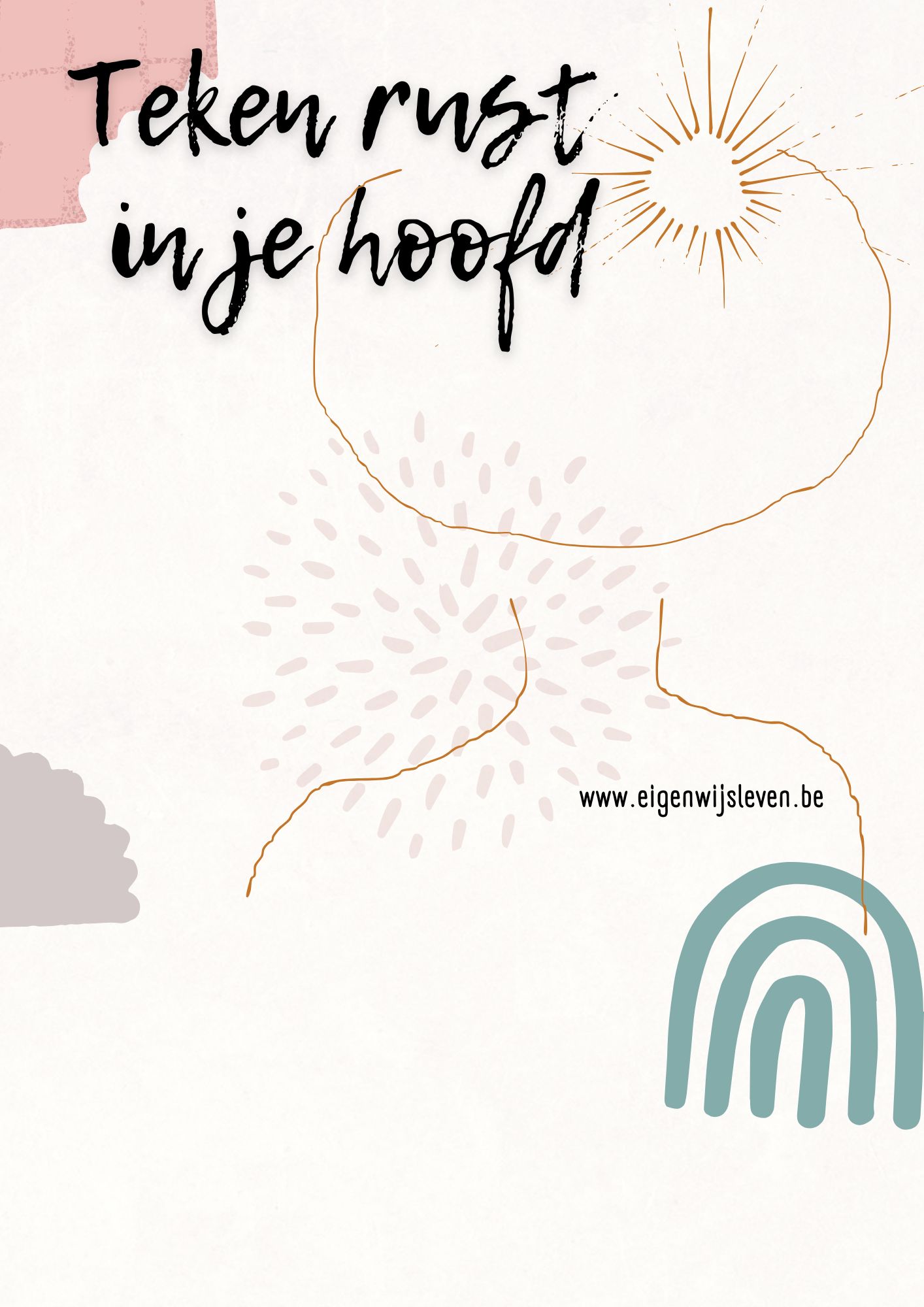 teken rust in je hoofd