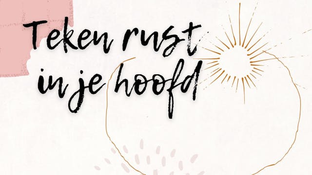 teken rust in je hoofd