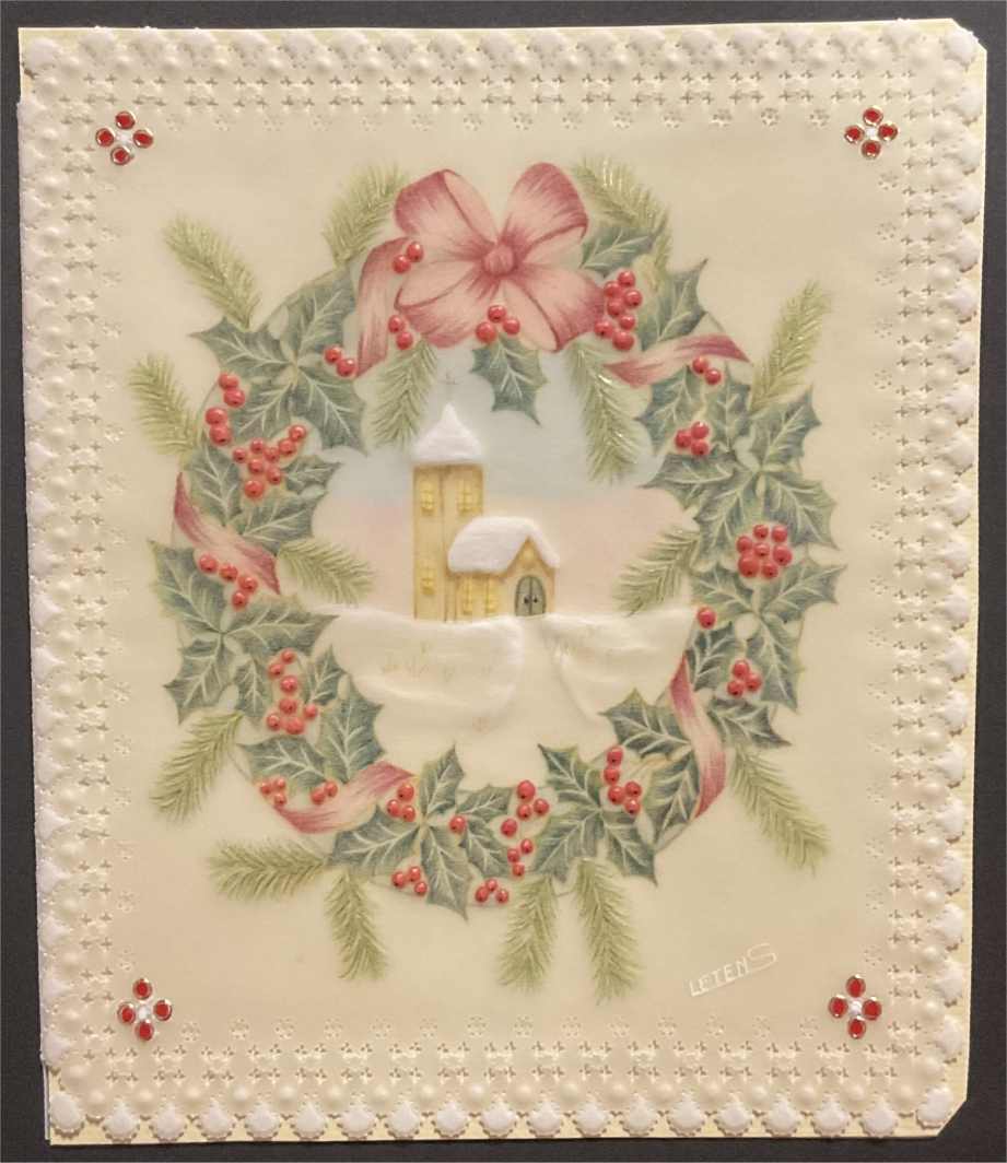 Nadat de patronen zijn gebosseleerd, geperforeerd en geknipt, verbeteren veel kunstenaars het ontwerp verder door kleur toe te voegen met mediums zoals potloden, inkt, acrylverf en stiften.