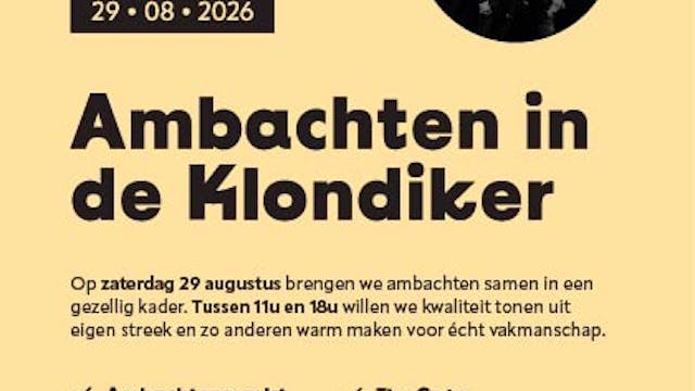 Ambachten in de Klondiker 2026
