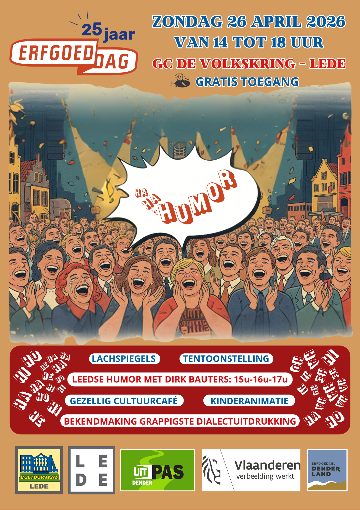 Affiche Erfgoeddag Lede 2026