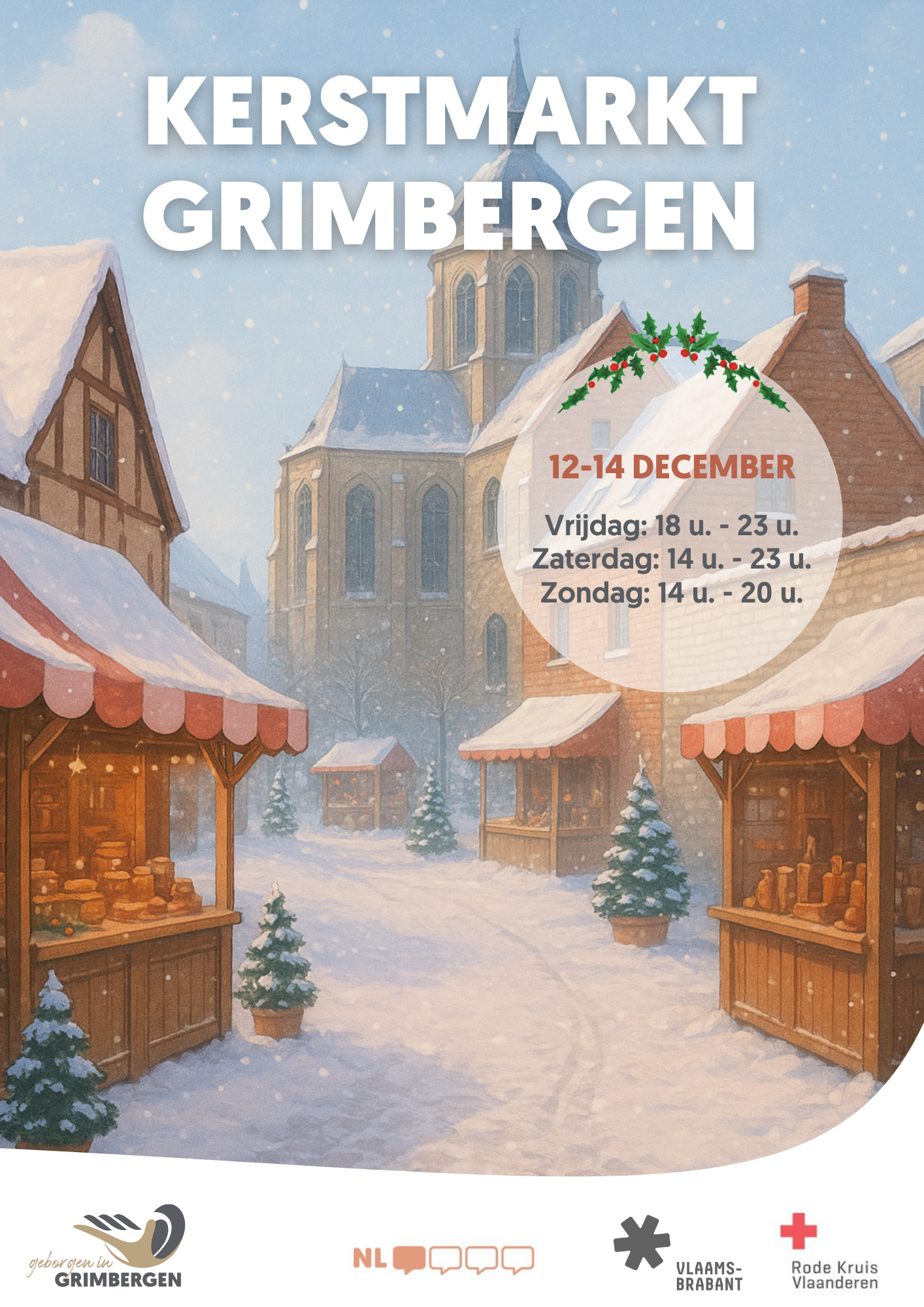 Affiche kerstmarkt Grimbergen