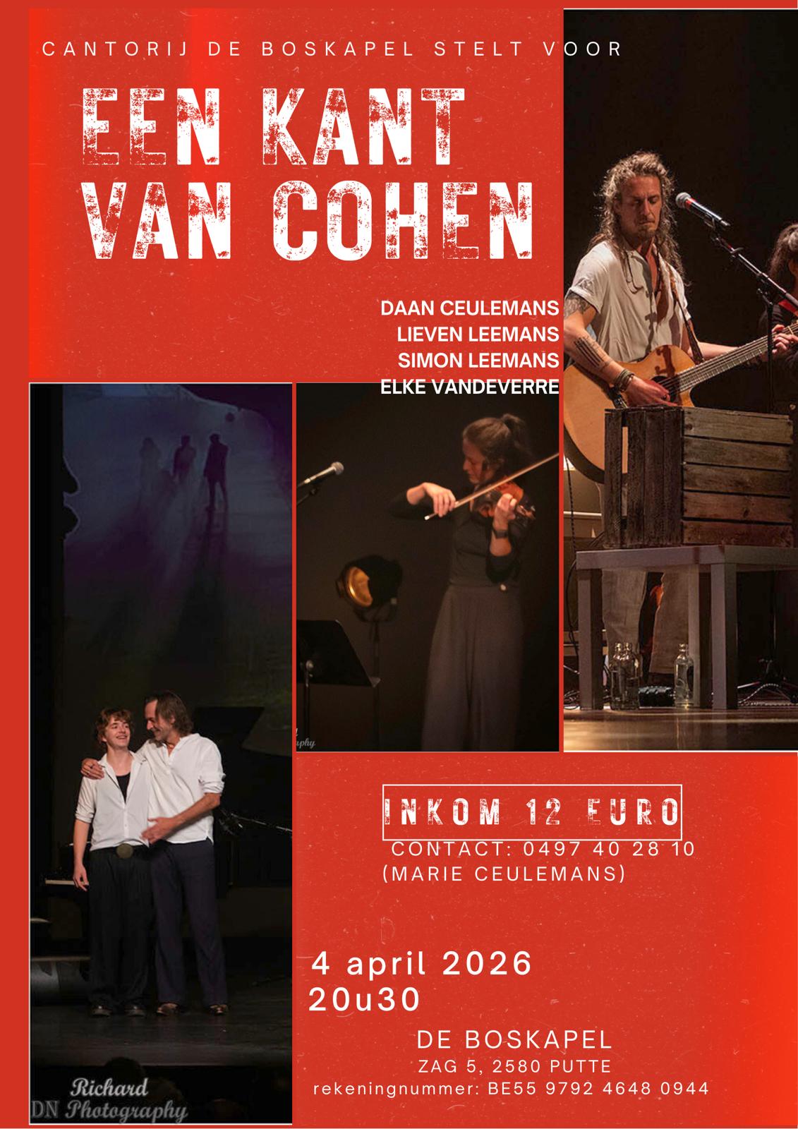 Affiche Concert 4 april 2026