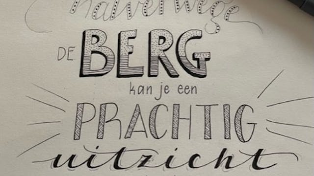 Workshop handletteren (basis)