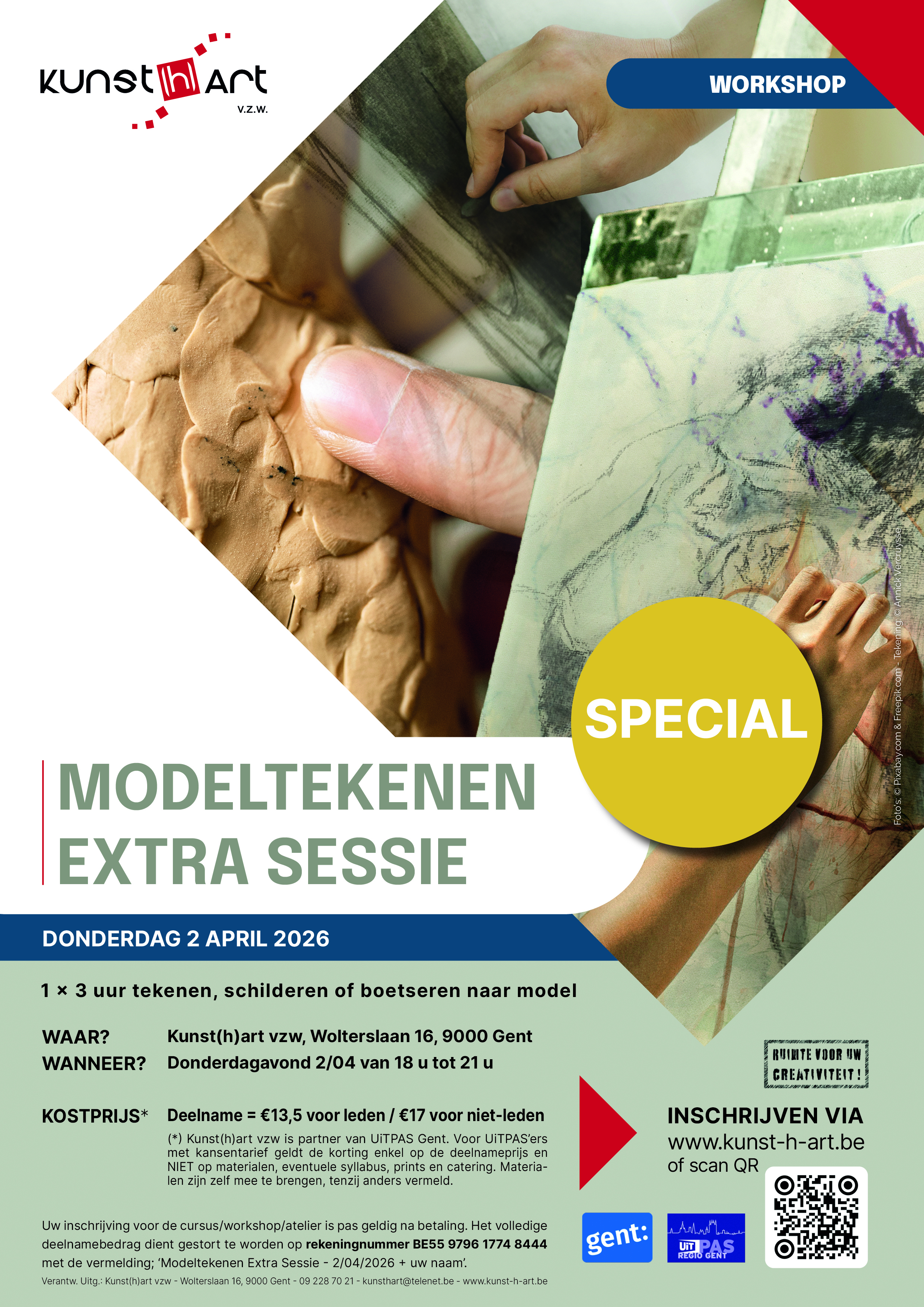 Affiche Modeltekenen Extra Sessie