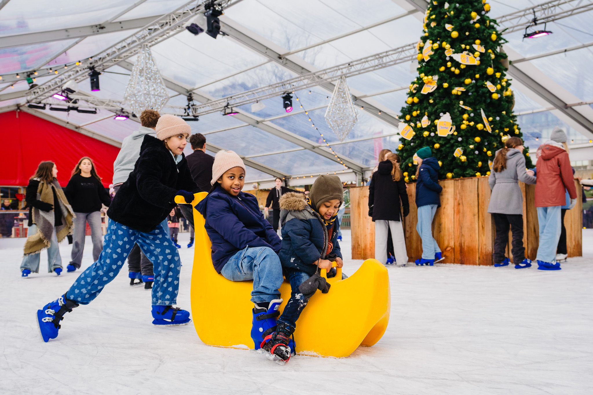 IJsschaatsen op het Wapenplein