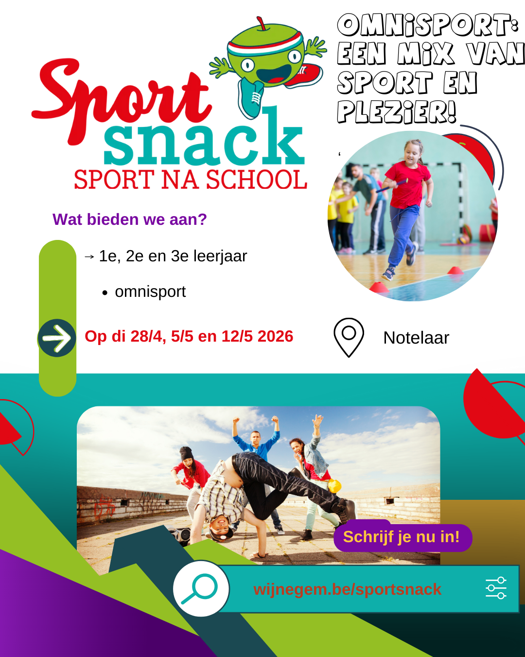 Afbeelding voor evenement Sportsnack Notelaar 1-2-3 omnisport 2026