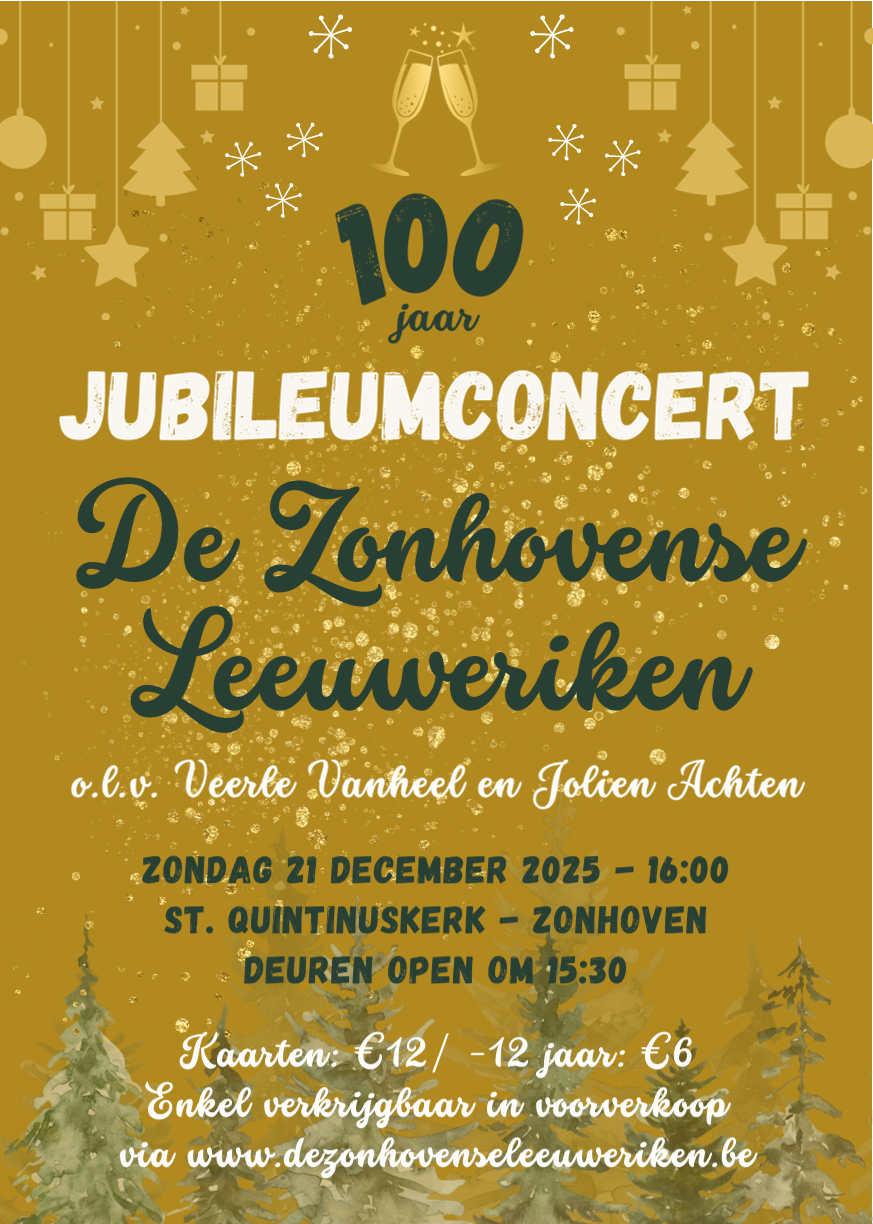Jubileumconcert - 100 jaar De Zonhovense Leeuweriken