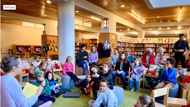 voorleesmoment te bib Brasschaat