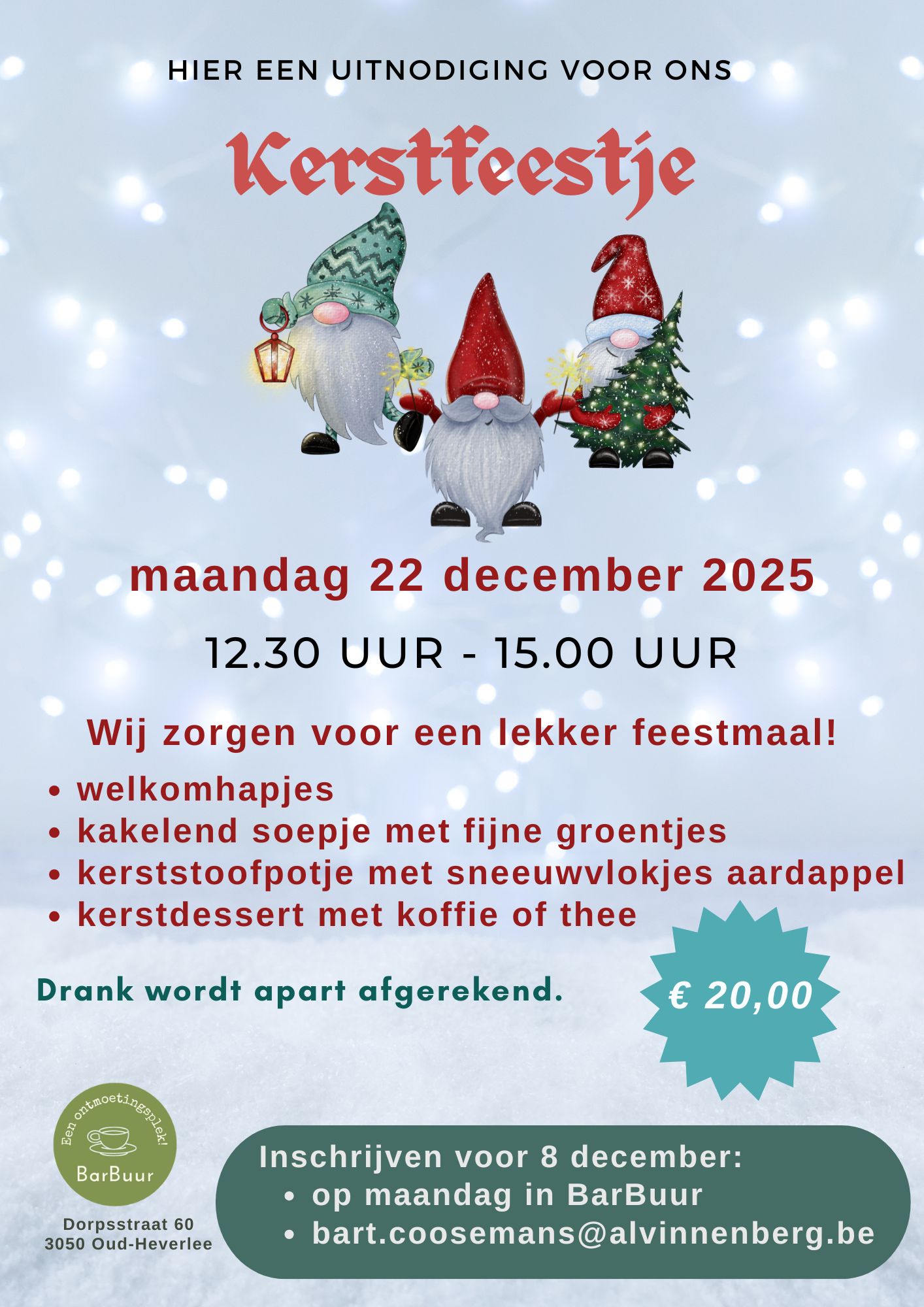 Kerstfeest in BarBuur 2025.