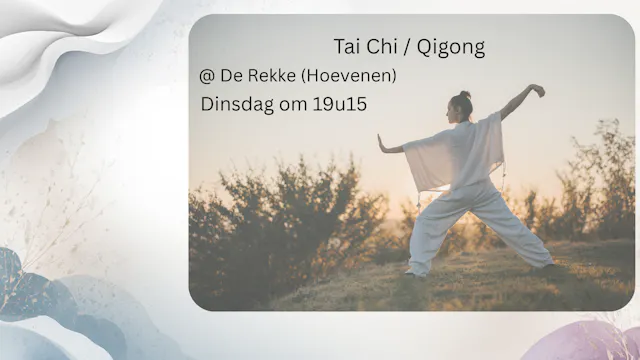 Tai Chi bij zonsondergang