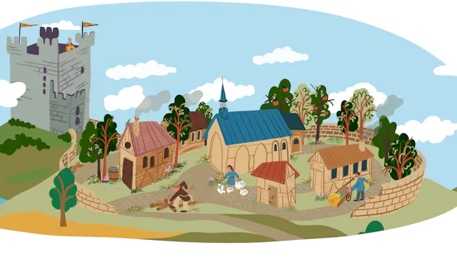 Illustratie Middeleeuws Borgloon