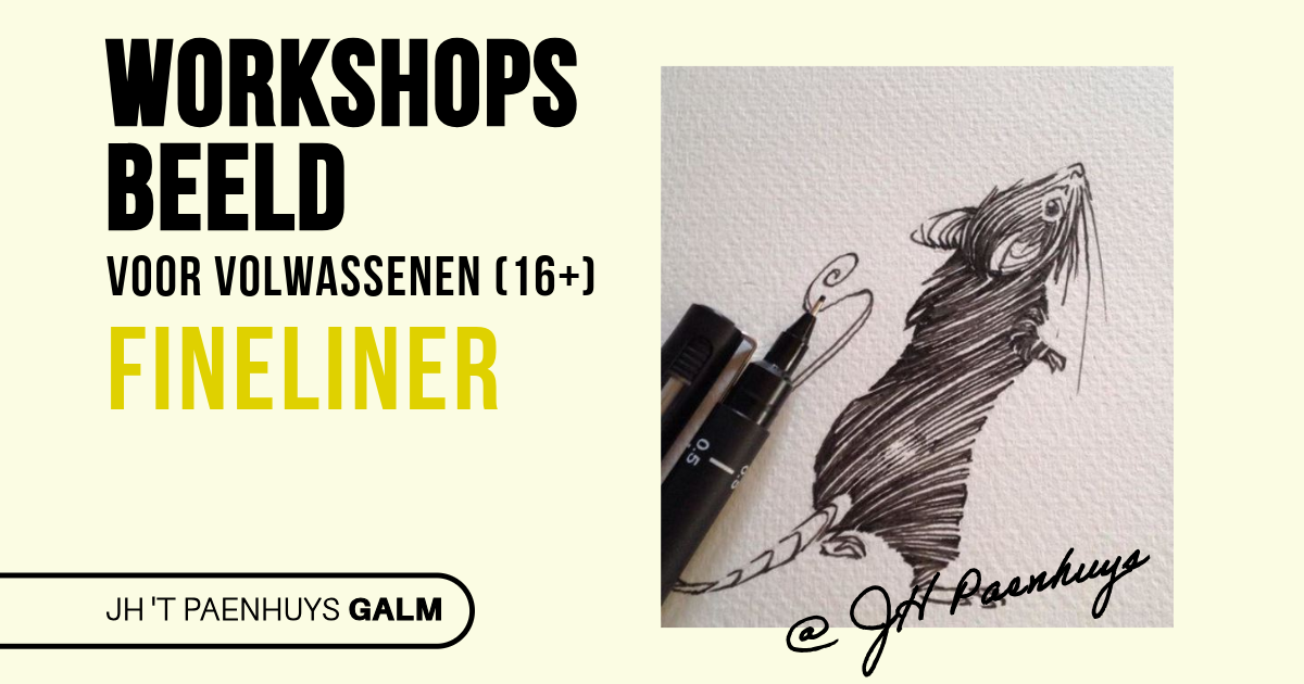 GALM | workshop tekenen met fineliner en Oost-Indische inkt