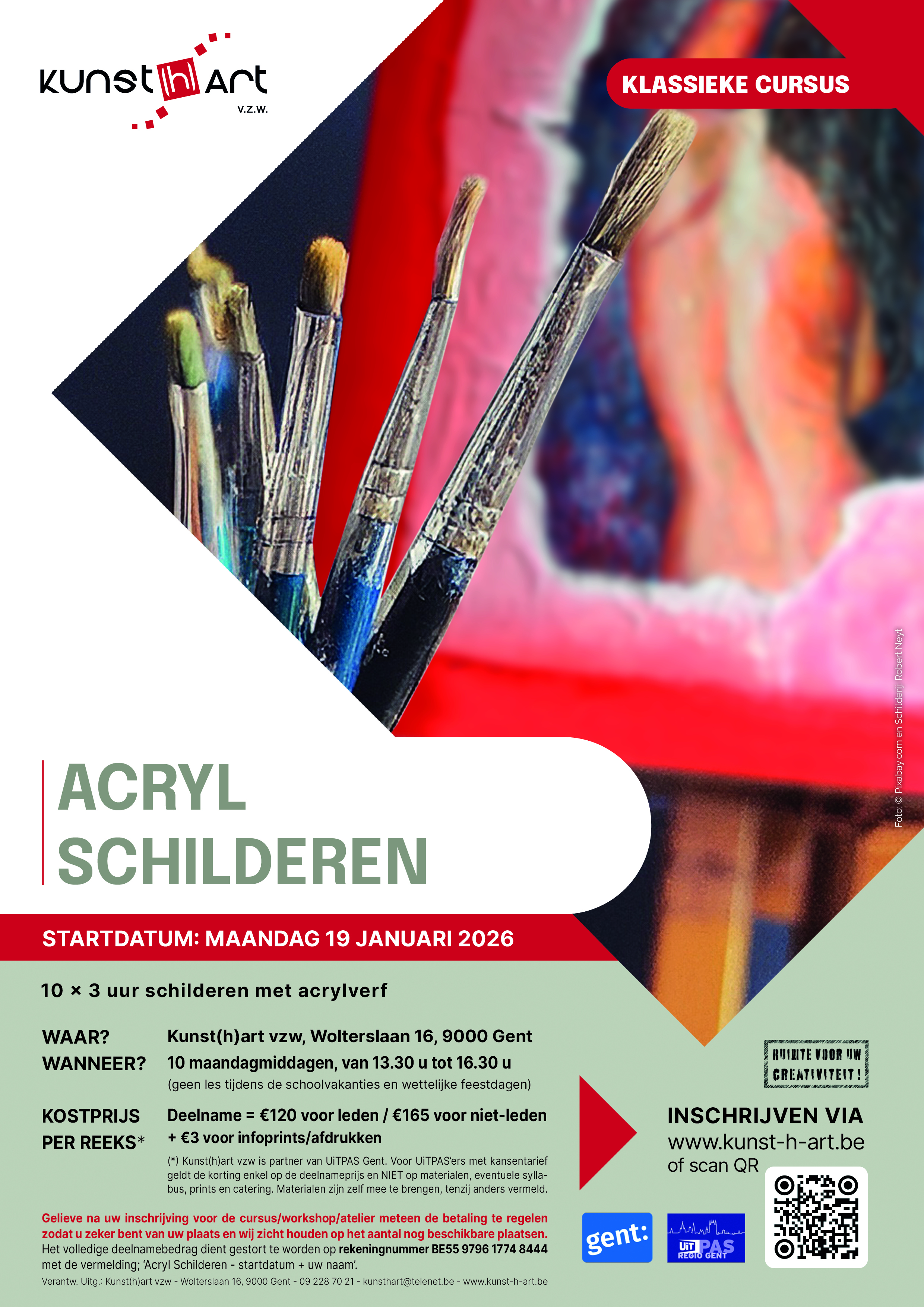 Affiche Acryl Schilderen Robert