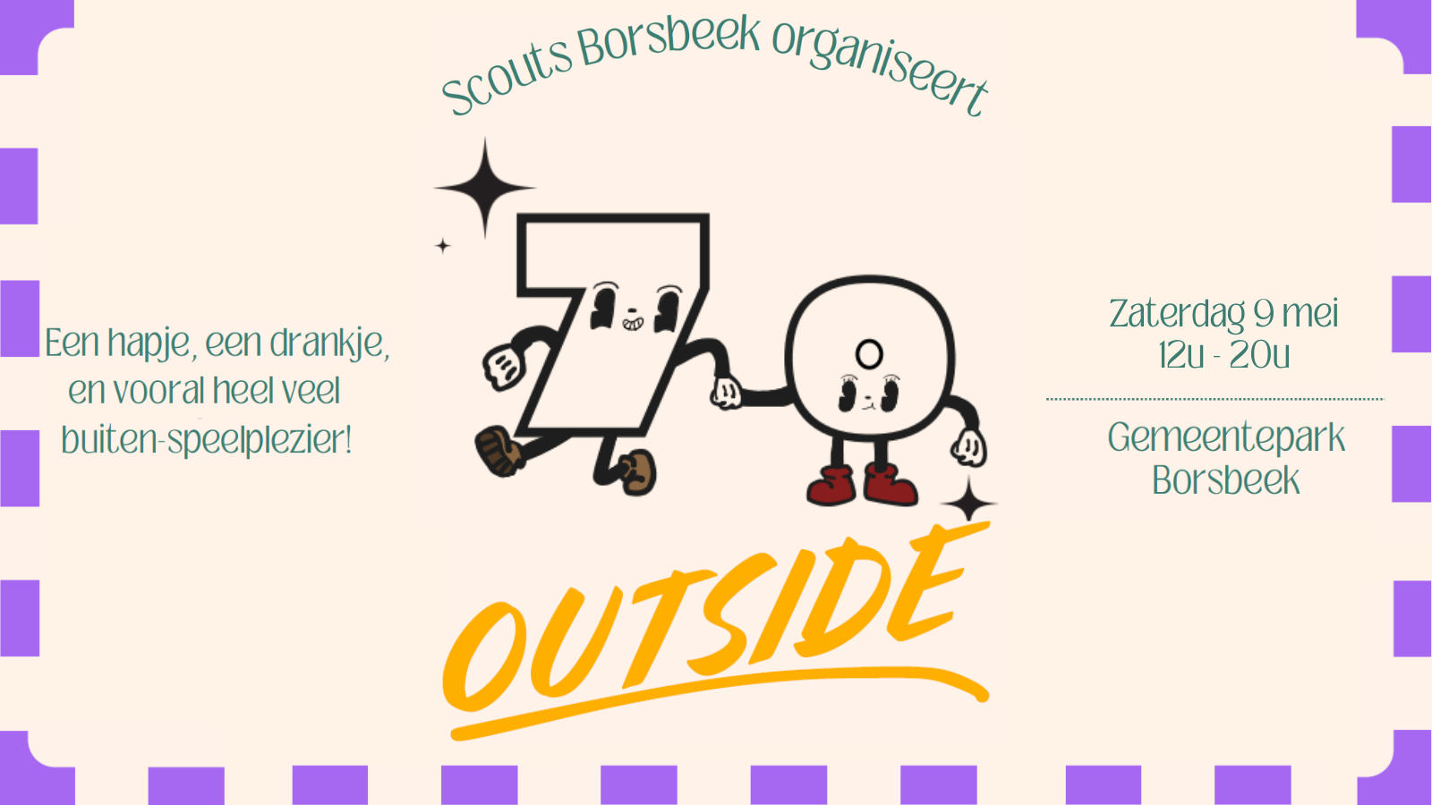 70utside - de Buitenspeeldag van Scouts Borsbeek