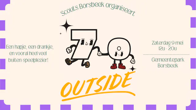 70utside - de Buitenspeeldag van Scouts Borsbeek