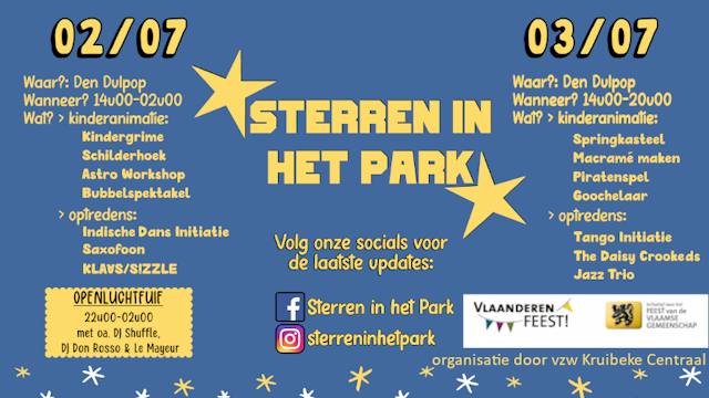 Sterren in het park