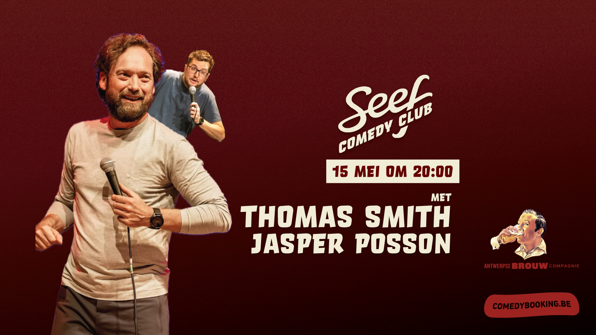 Seef Comedy Club met Thomas Smith & Jasper Posson