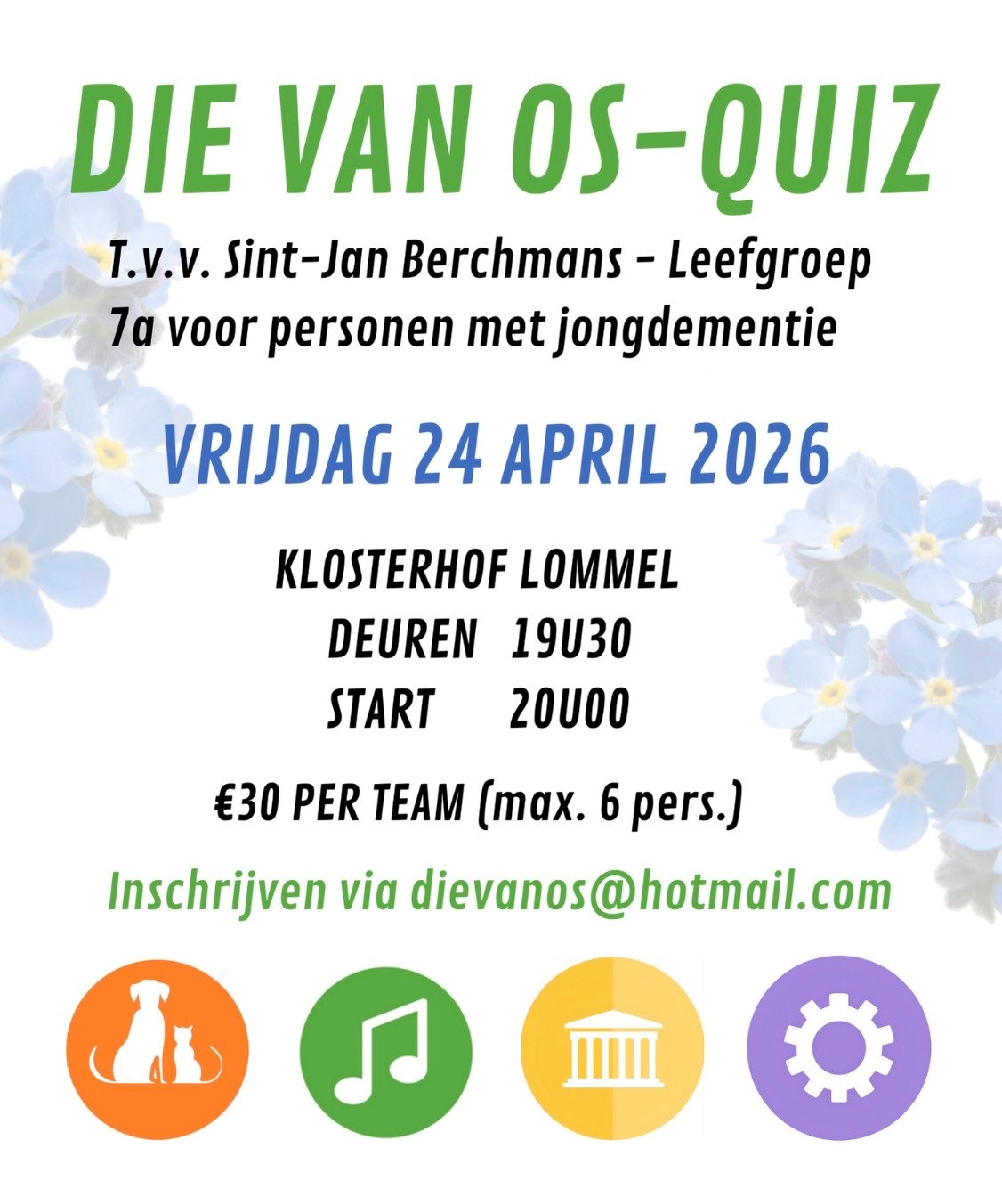 Die van Os quiz tvv afdeling 7a personen met jongdementie