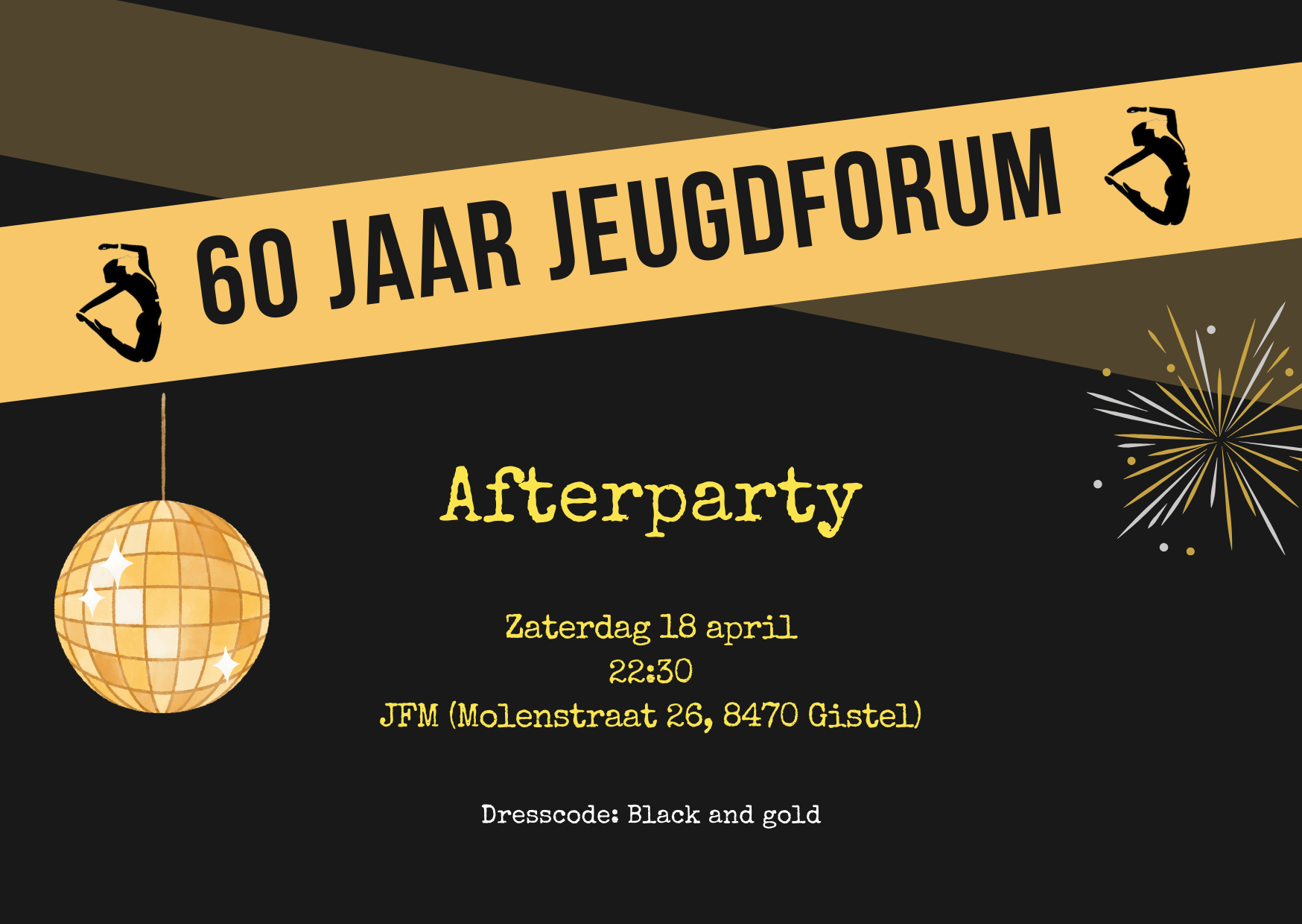 Flyer afterparty 60-jarig bestaan