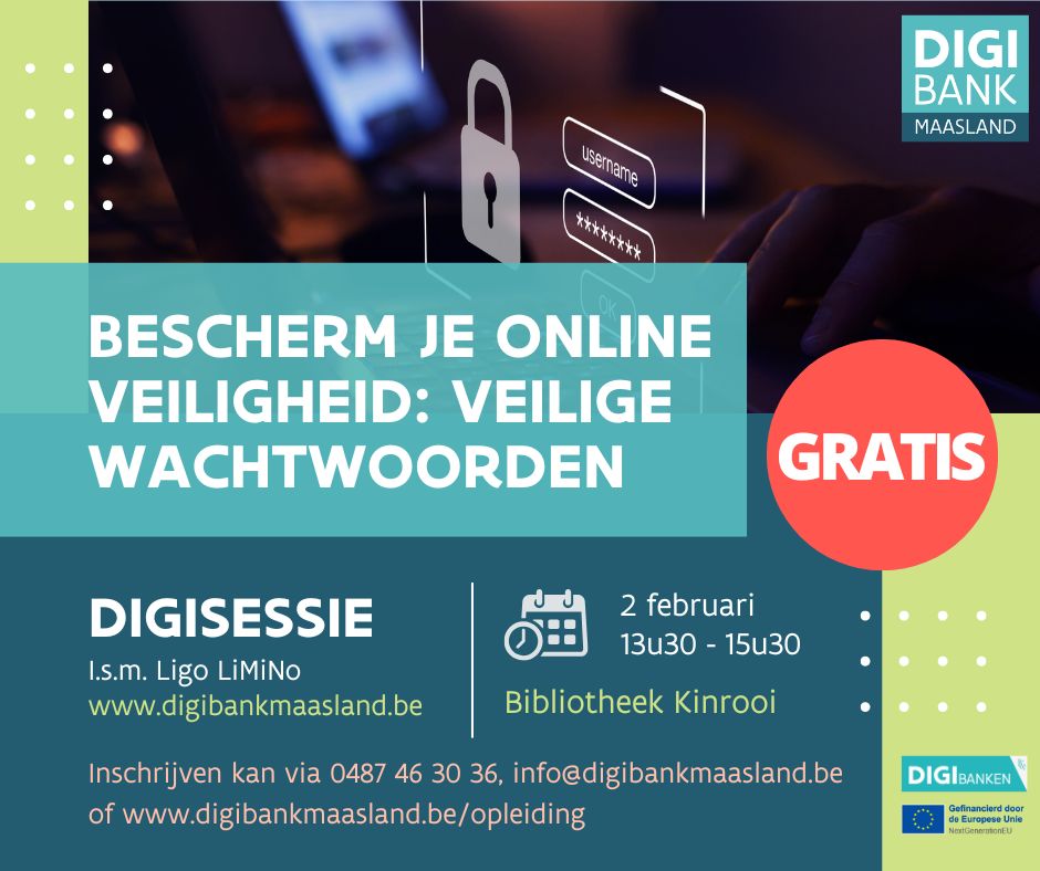 Digisessie: Veilige wachtwoorden