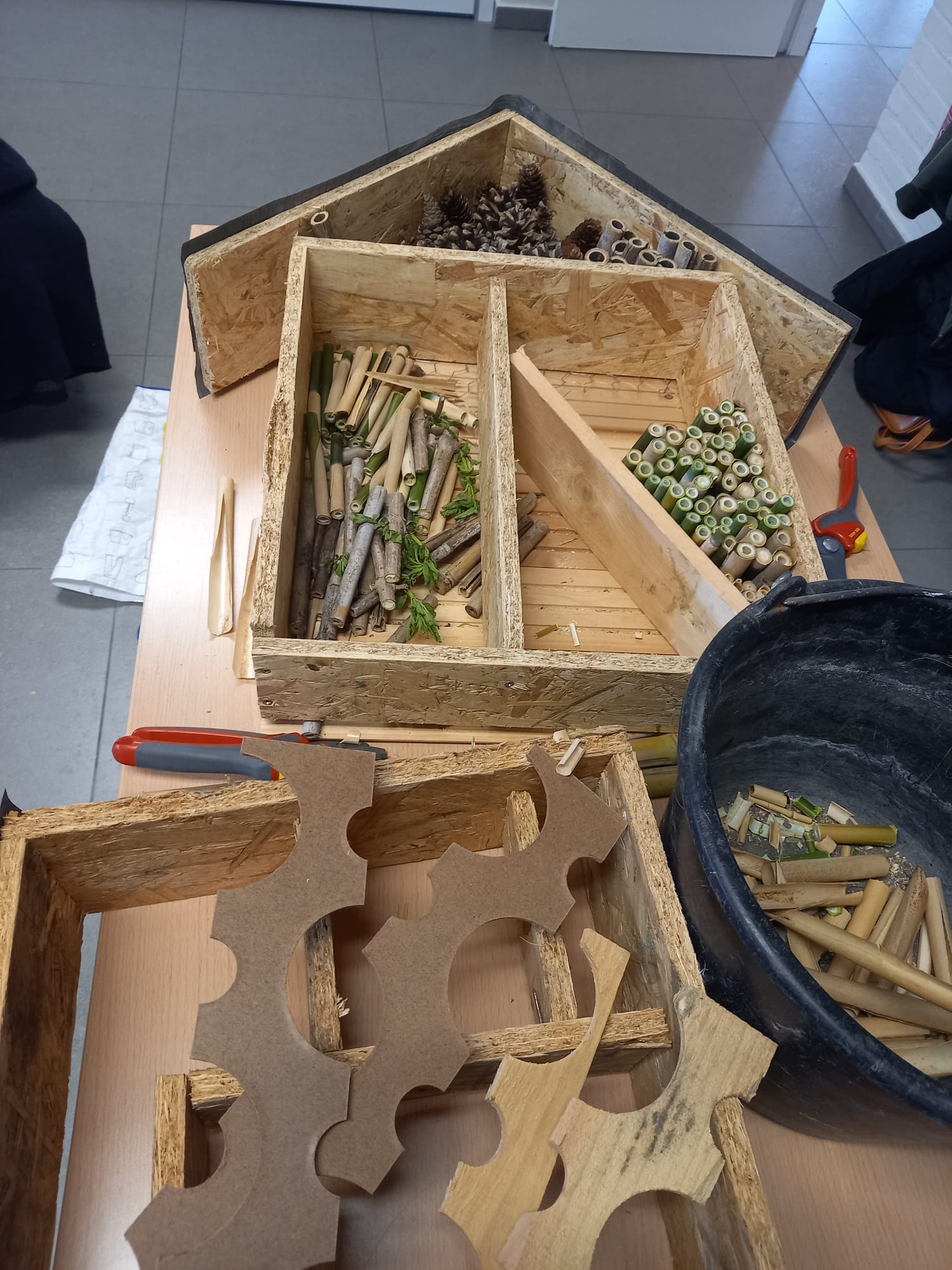 Workshop insectenhotel maken