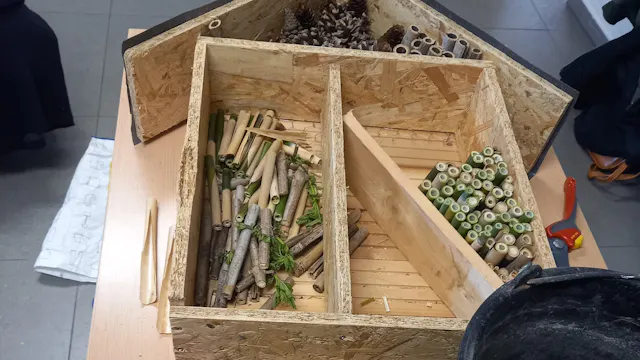 Workshop insectenhotel maken