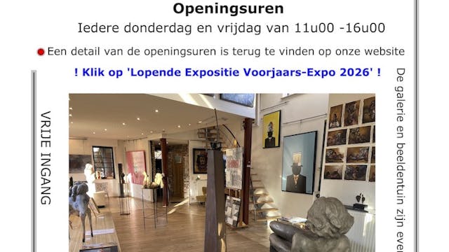 Affiche 'Vernissage' Voorjaars-Expo 2026
