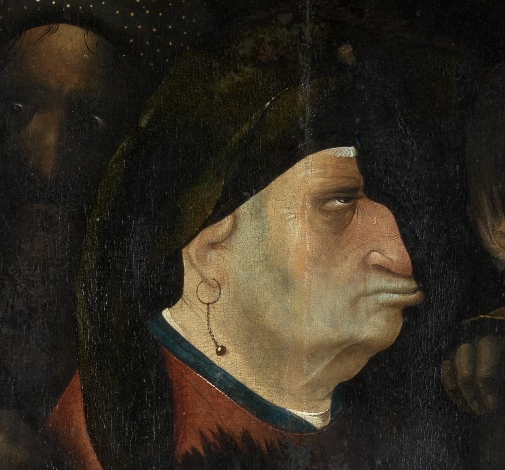 Detail uit 'De kruisdraging' van Jheronimus Bosch