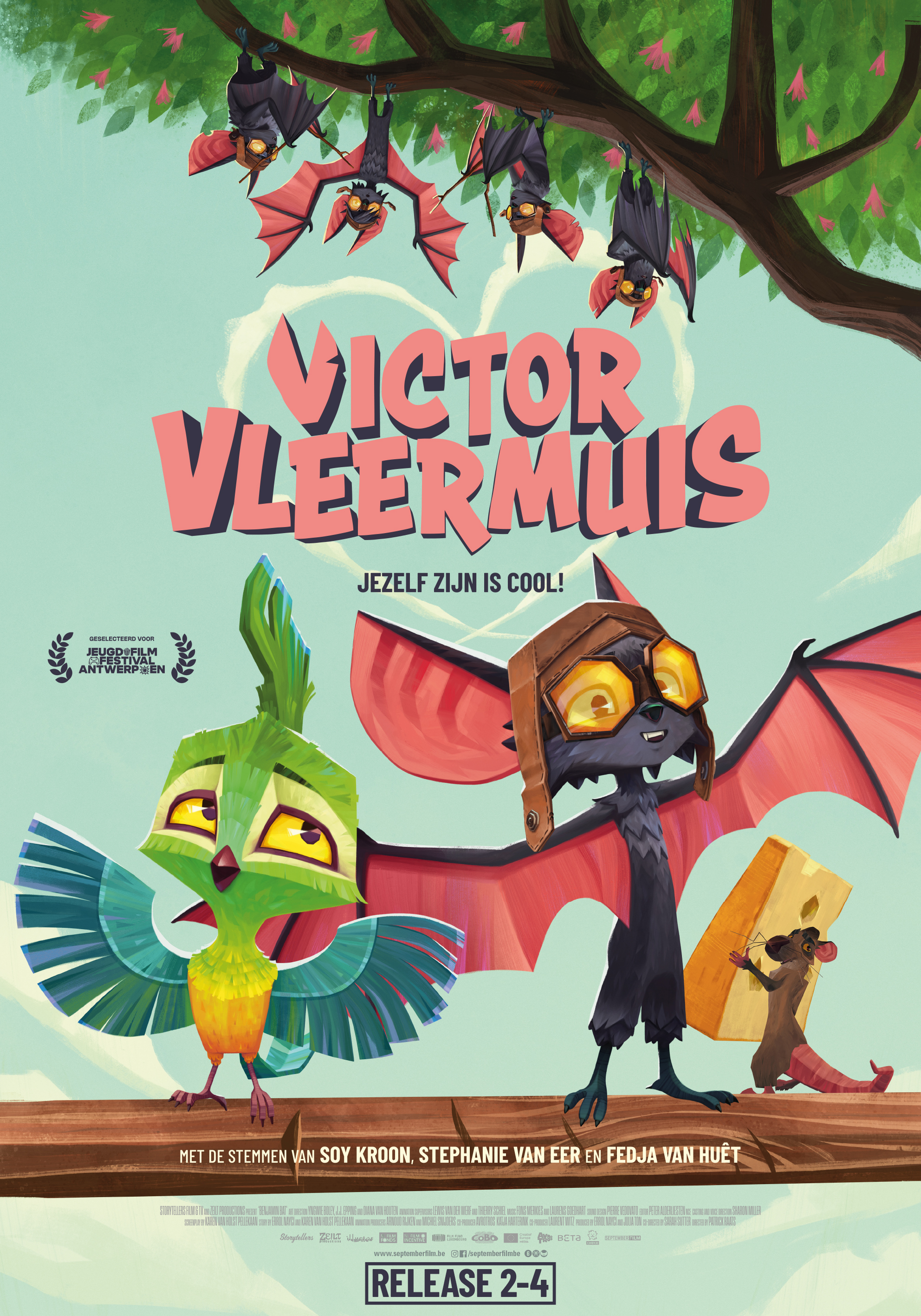 Familiefilm Victor Vleermuis in de branding