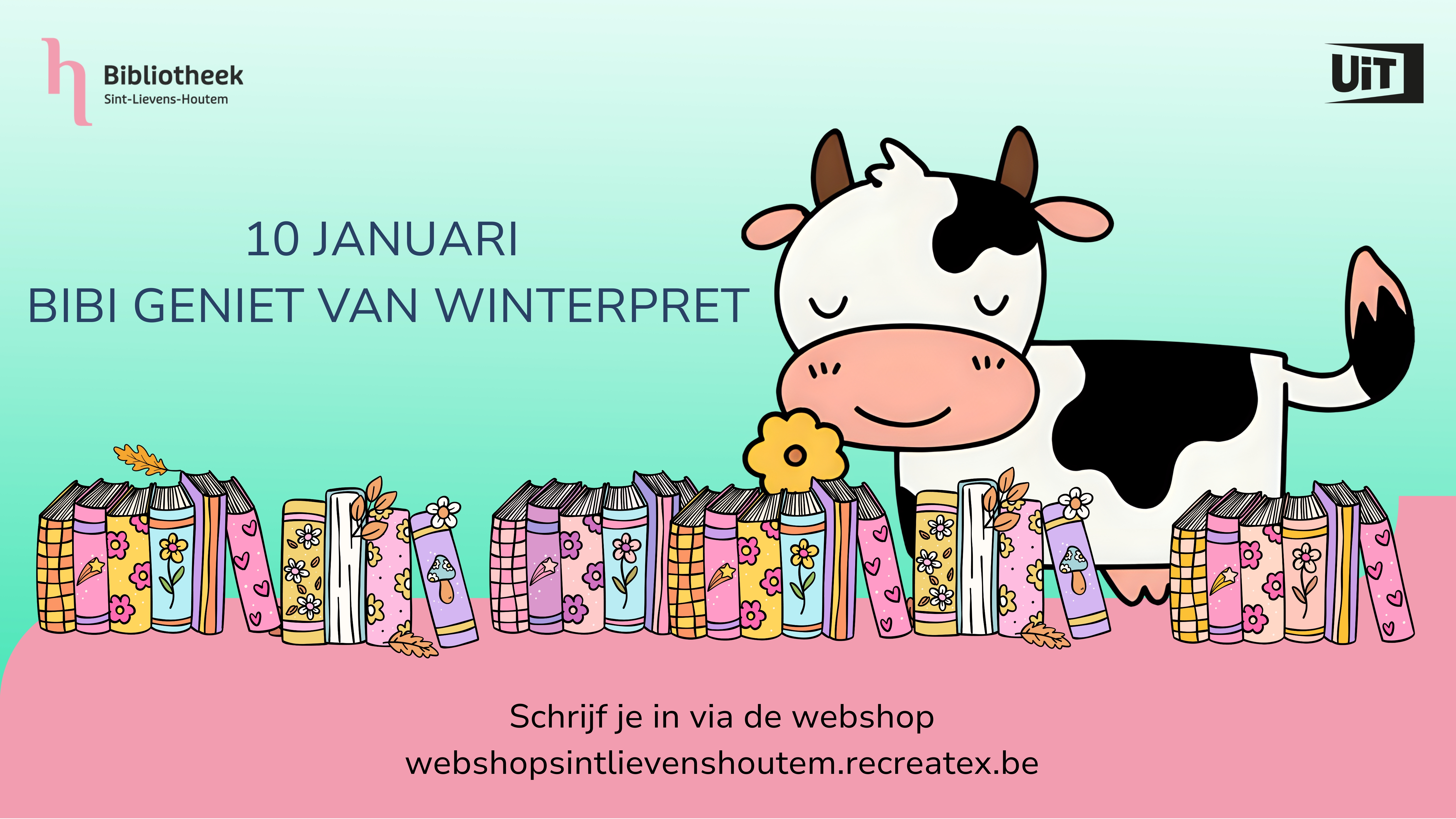 Bibi geniet van winterpret