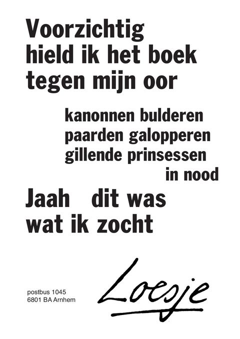 Loesje luisterlezen