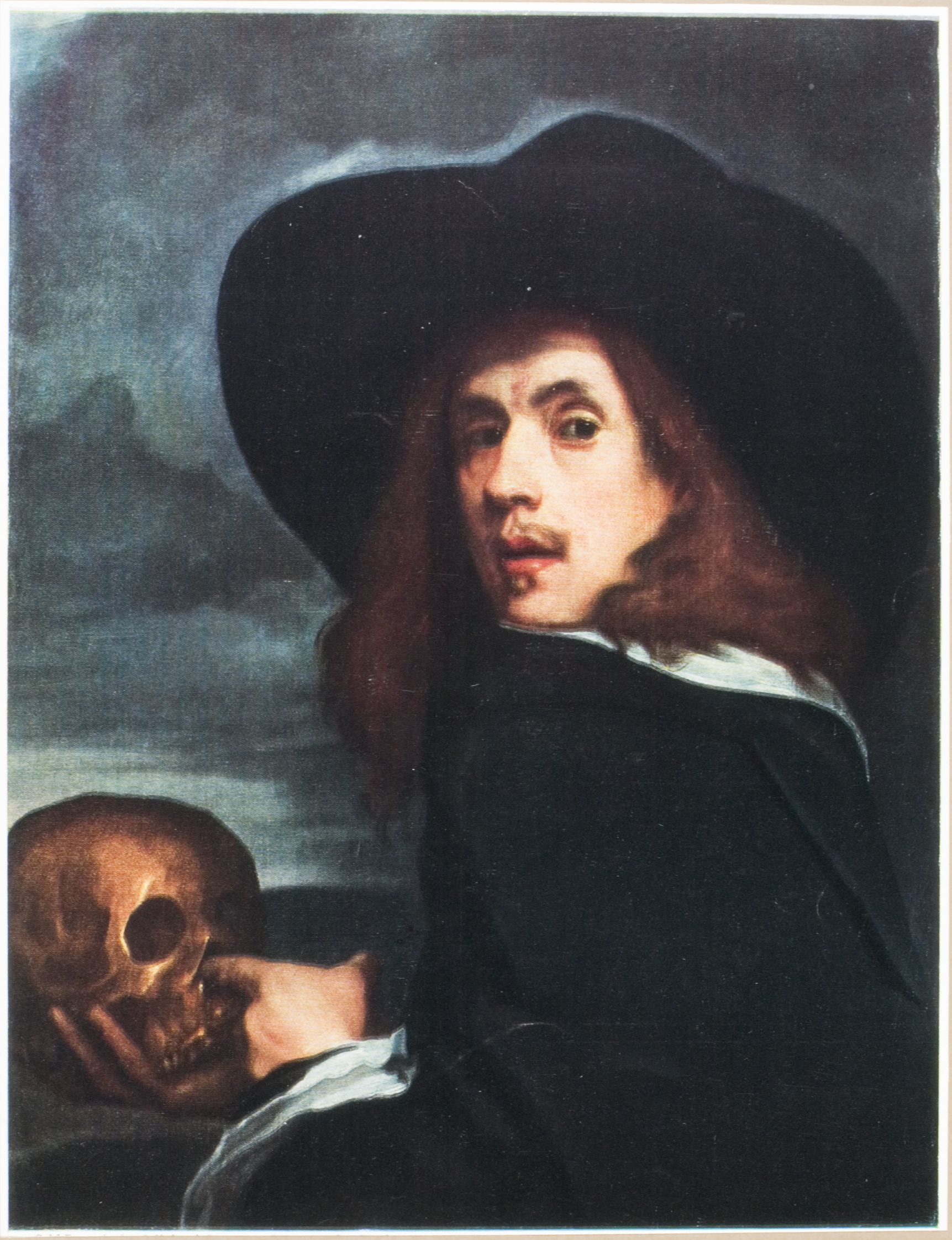 Afbeelding Zelfportret met schedel - Michiel Sweerts 