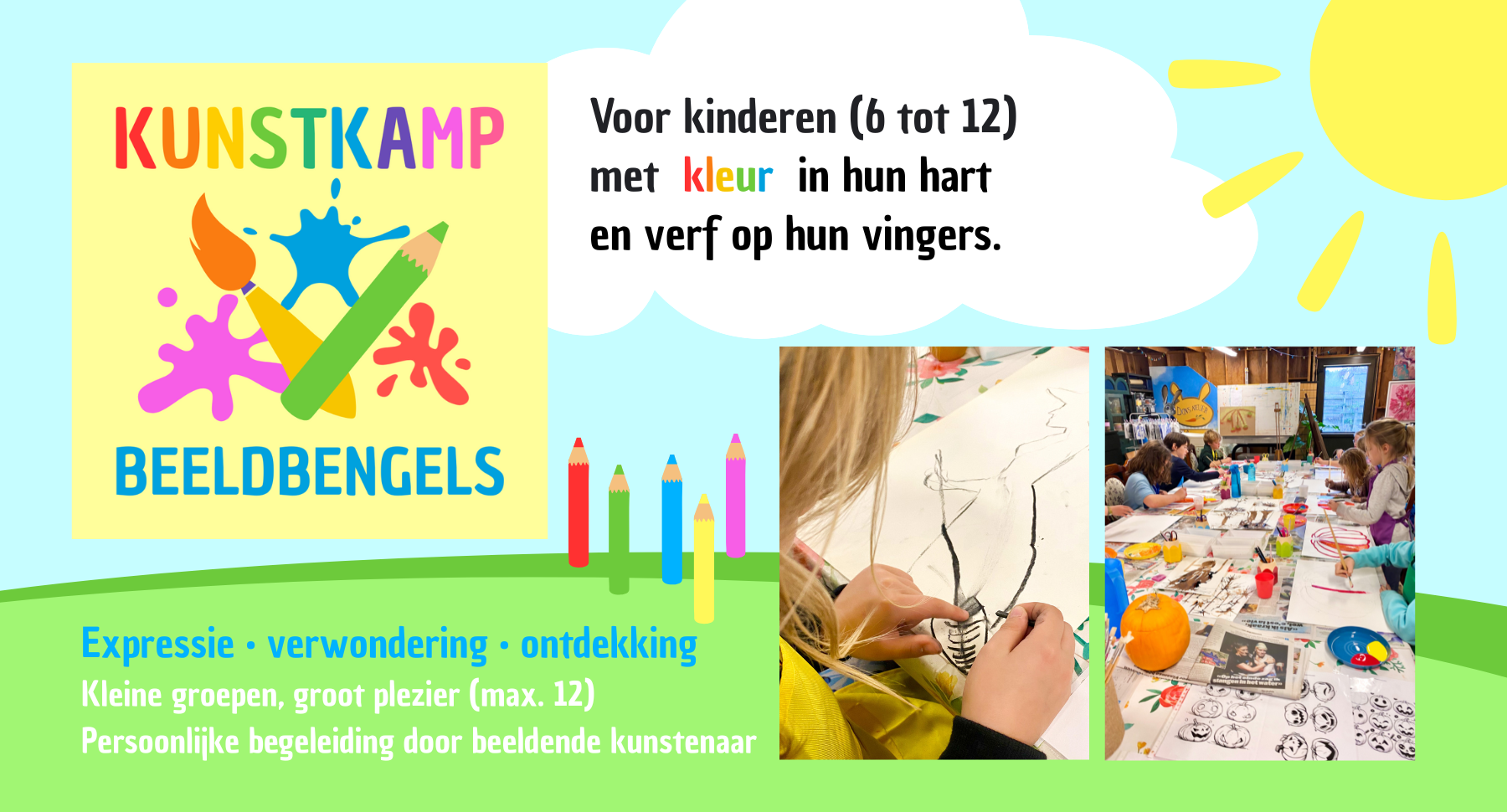 Reclame Kunstkamp BEELDBENGELS Zomer