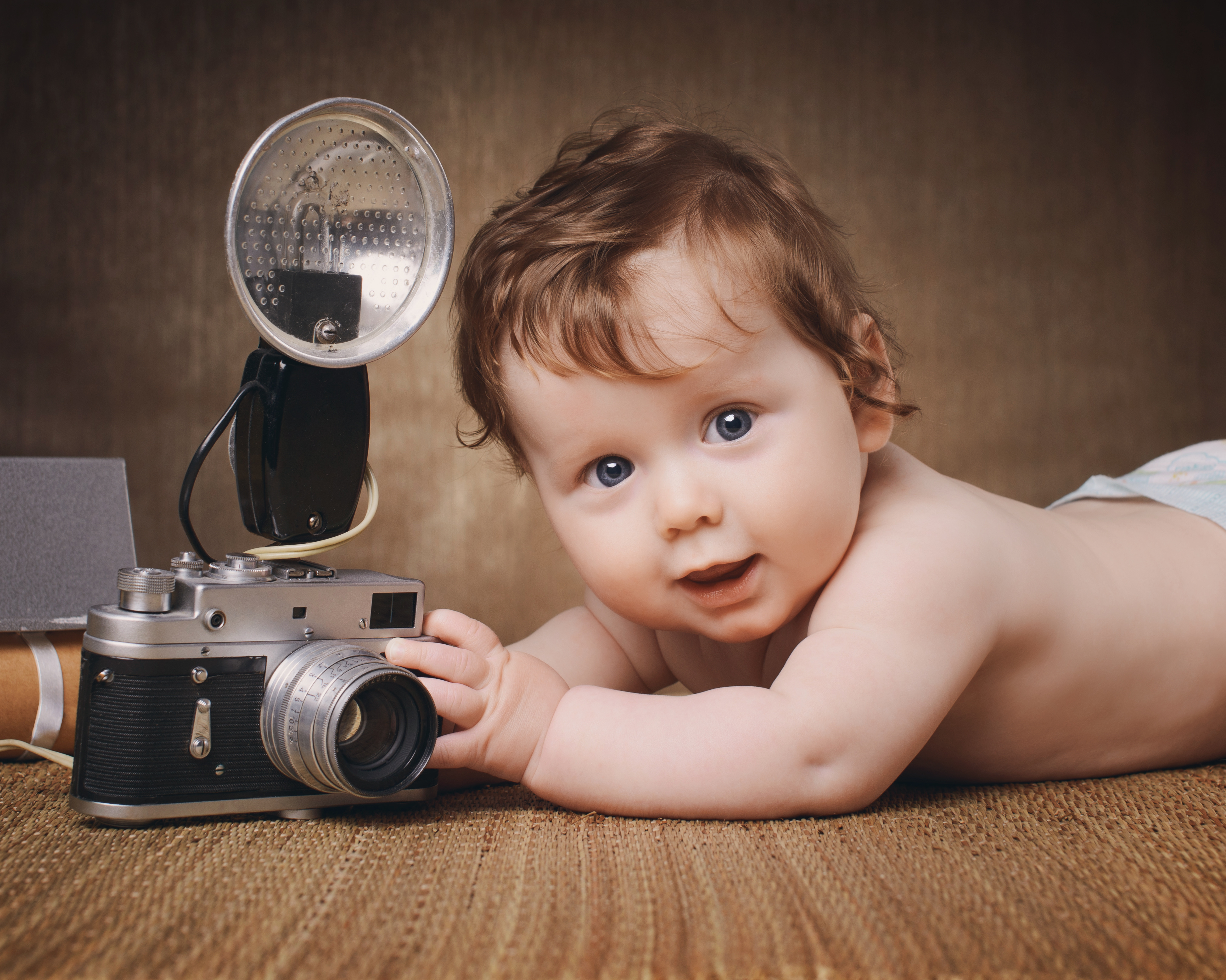 baby met fototoestel