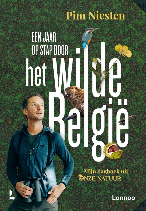 Cover van het boek "Een jaar op stap door het wilde België" van Pim Niesten