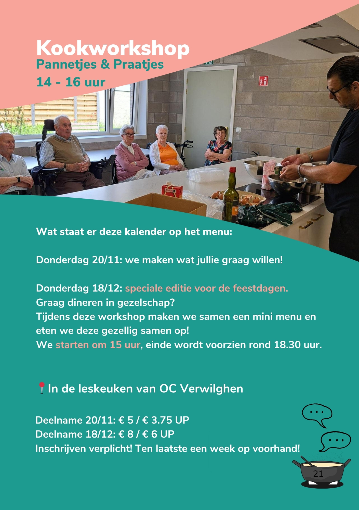 Kookworkshop Pannetjes & Praatjes