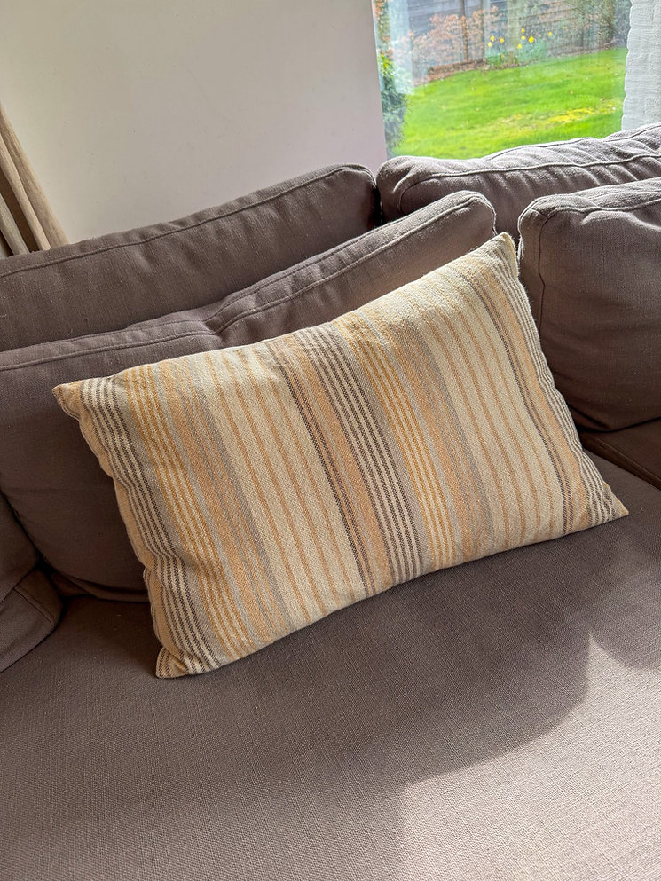 Naaiworkshop kussenhoes MAANGOUD West-Vlaanderen